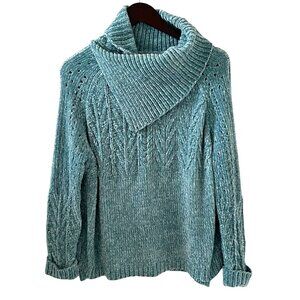 Sundance NEW Charming Chalet Sweater In Aqua Size M